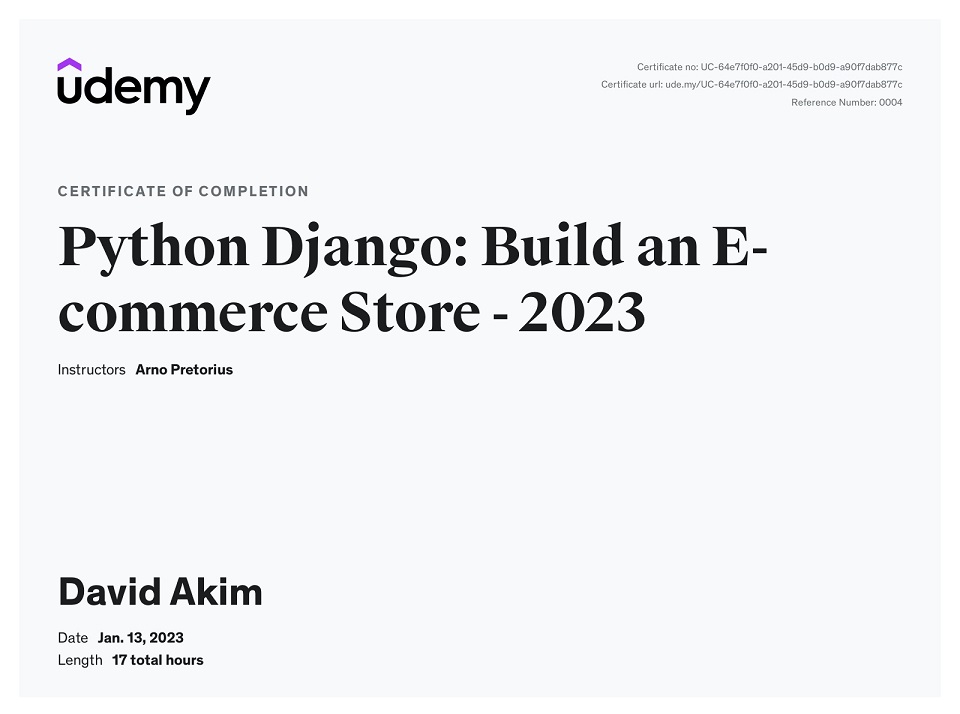 Django E-commerce